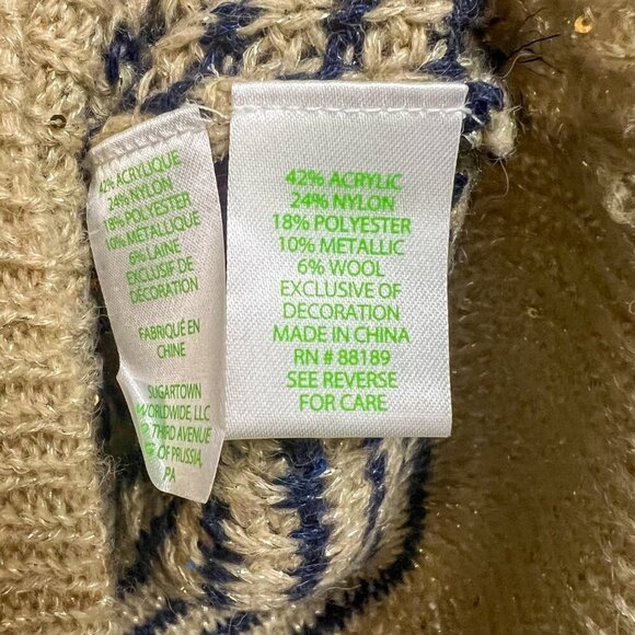 NWT Lilly Pulitzer Finney Sweater Sand Bar Sparkle Strip Size S - Picture 10 of 13